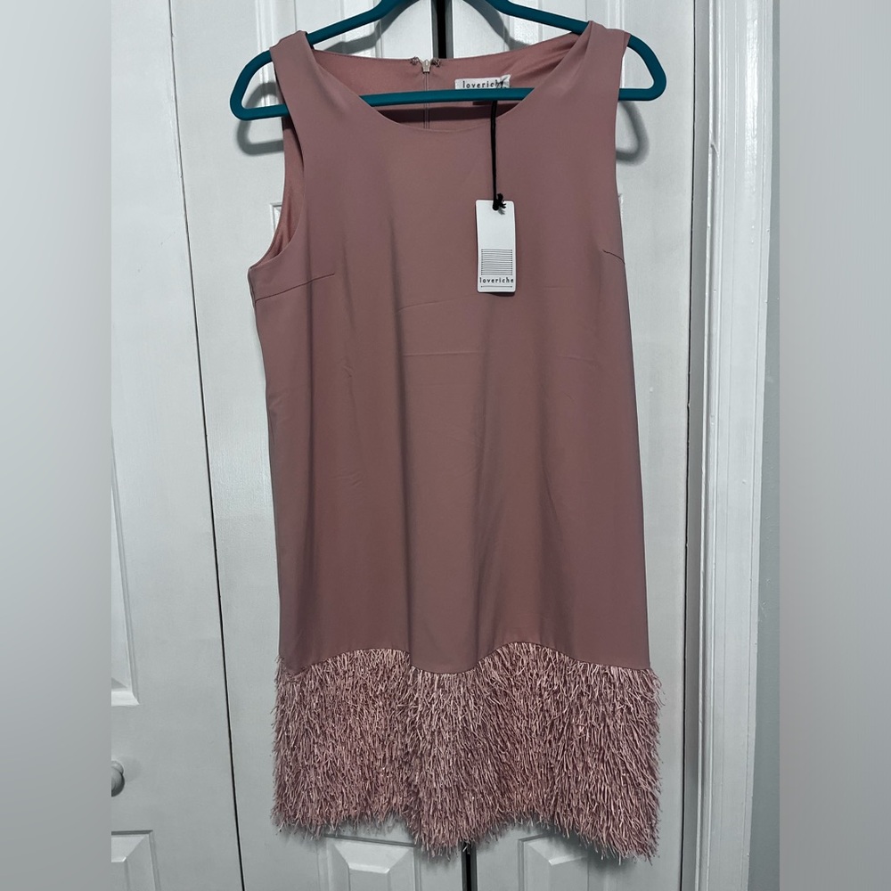 Pink Sparkle Fringe Dress - NWT